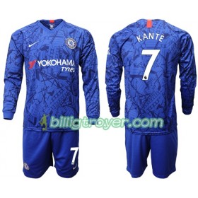 Billige Fotballdrakter Chelsea Kante 7 Barn Hjemmedraktsett 2019/20 Langermet